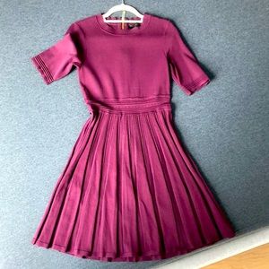 Ted Baker Red Ribbed Dress